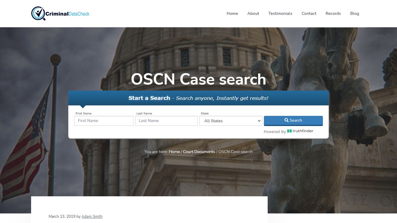 OSCN Case search - Criminal Data Check - Find Criminal, Arrest, & Court ...
